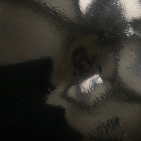 Vintage Charles Jourdan Paris Black Patent Leather Crossbody Bag Crescent Shape - Picture 4 of 4